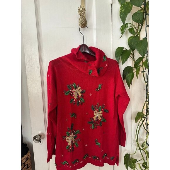 Victoria Jones women’s size medium Christmas sweater - Picture 1 of 11